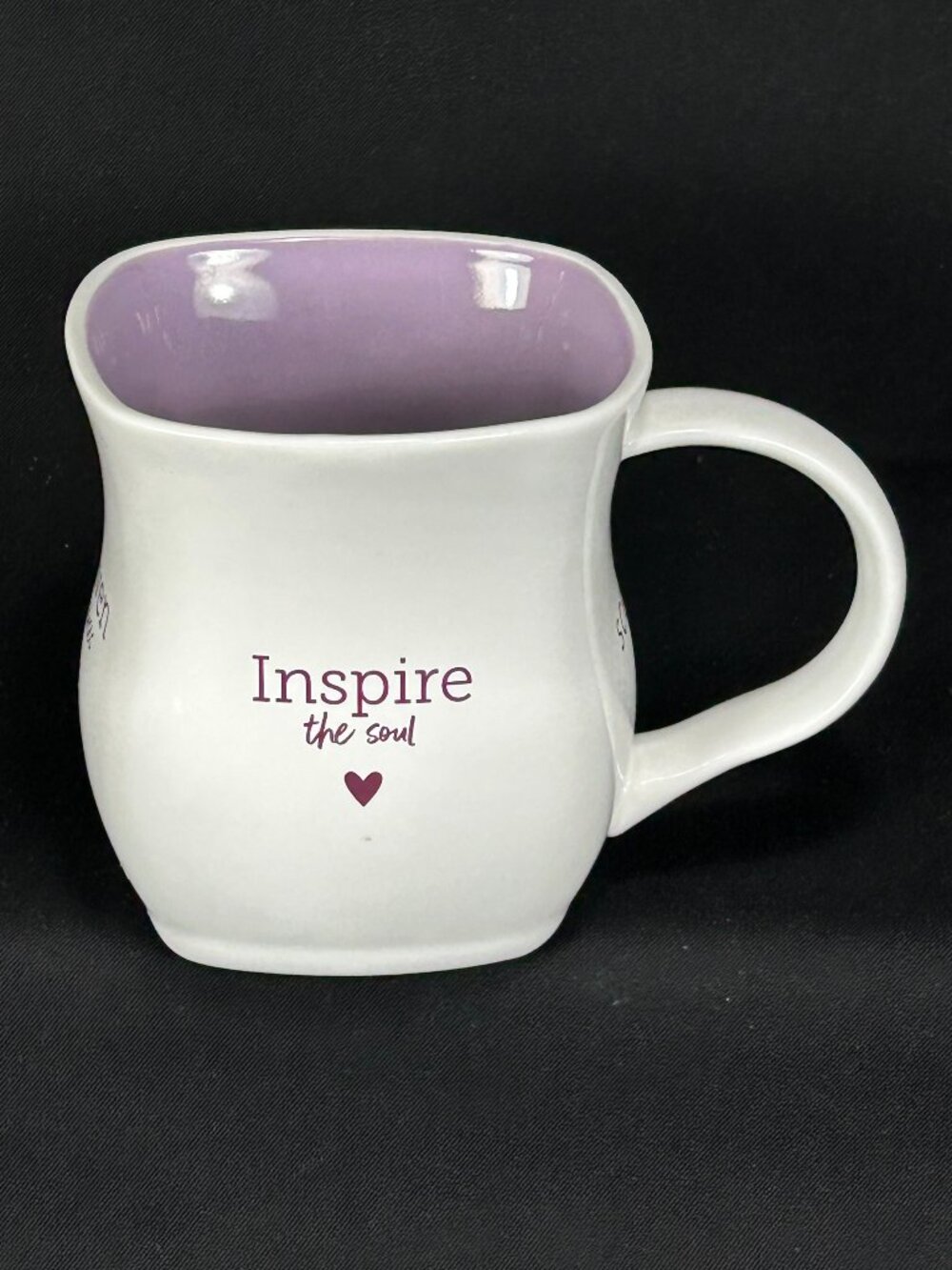 beautiful messages mug. Unique shape